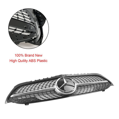 2019-2023 Benz A-Class W177 A180/200/A35 Diamond Front Bumper Mercedes Grill Grille Black Grill