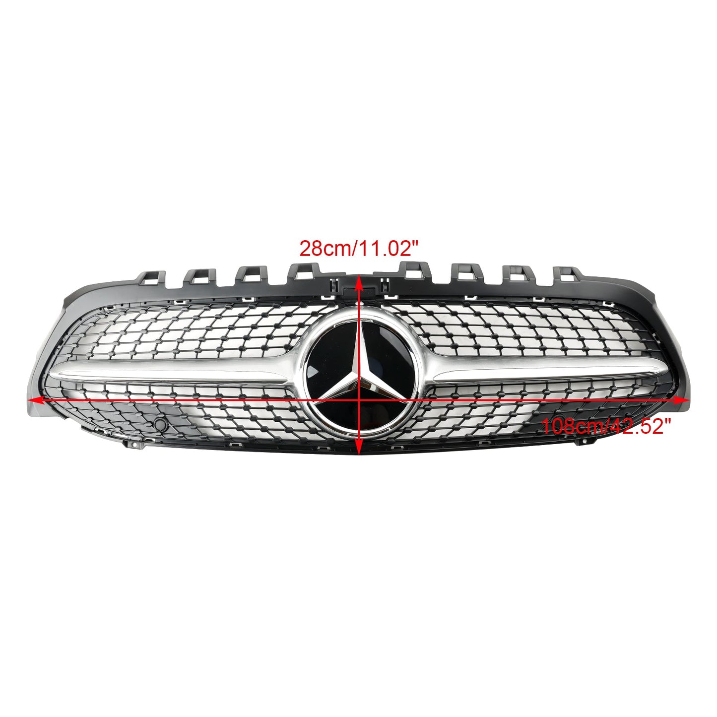 2019-2023 Benz A-Class W177 A180/200/A35 Diamond Front Bumper Mercedes Grill Grille Black Grill