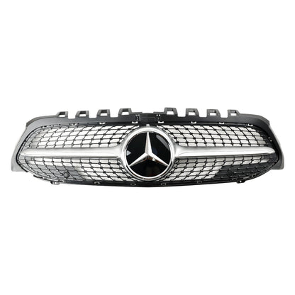 2019-2023 Benz A-Class W177 A180/200/A35 Diamond Front Bumper Mercedes Grill Grille Black Grill