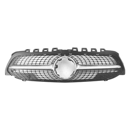 2019-2023 Benz A-Class W177 A180/200/A35 Diamond Front Bumper Mercedes Grill Grille Black Grill