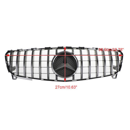 2016-2018 Mercedes Benz A-CLASS W176 AMG Style Grille Front Bumper Glossy Black Replacement Grill