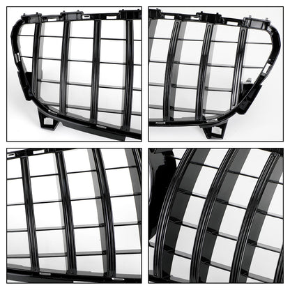 2016-2018 Mercedes Benz A-CLASS W176 AMG Style Grille Front Bumper Glossy Black Replacement Grill