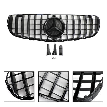2015-2019 Benz X253 GLC-Class GLC250/300/350e/220d Mercedes Front Bumper Grille Gloss Black AMG Style Grill