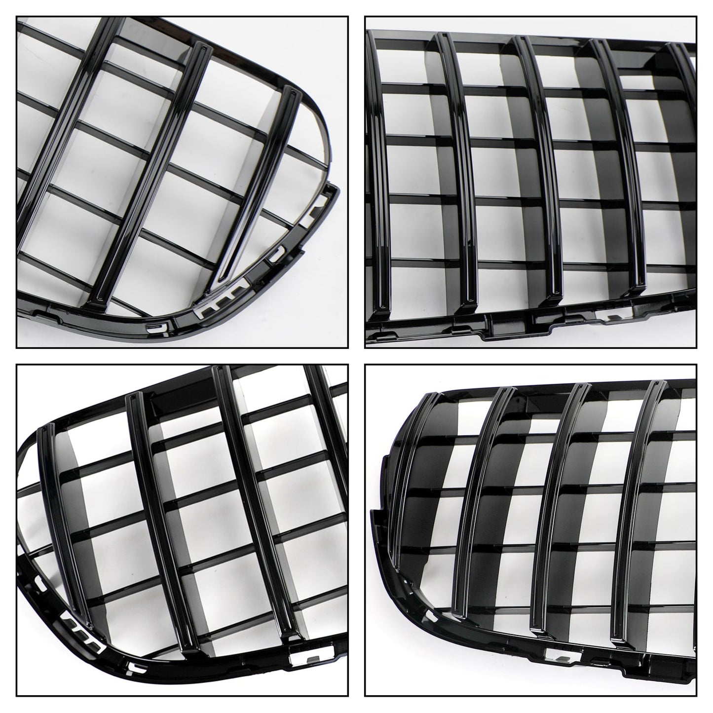 2015-2019 Benz X253 GLC-Class GLC250/300/350e/220d Mercedes Front Bumper Grille Gloss Black AMG Style Grill