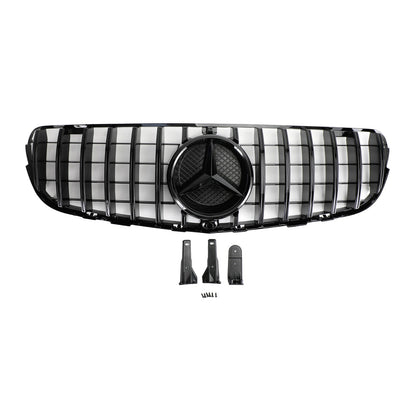 2015-2019 GLC-Class X253 GLC250/300/350e Mercedes Benz AMG Style Grille Front Bumper Replacement Black Grill