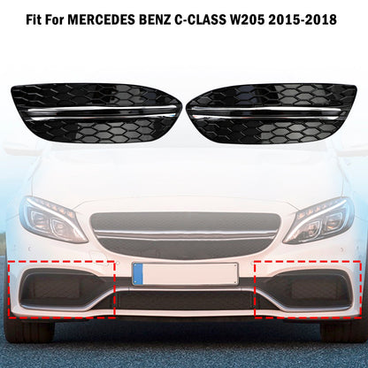 Mercedes Benz 2015-2018 C-Class W205 Base Sedan 14475205 2PCS Front Fog Light Cover
