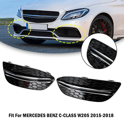 Mercedes Benz 2015-2018 C-Class W205 Base Sedan 14475205 2PCS Front Fog Light Cover