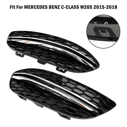 Mercedes Benz 2015-2018 C-Class W205 Base Sedan 14475205 2PCS Front Fog Light Cover