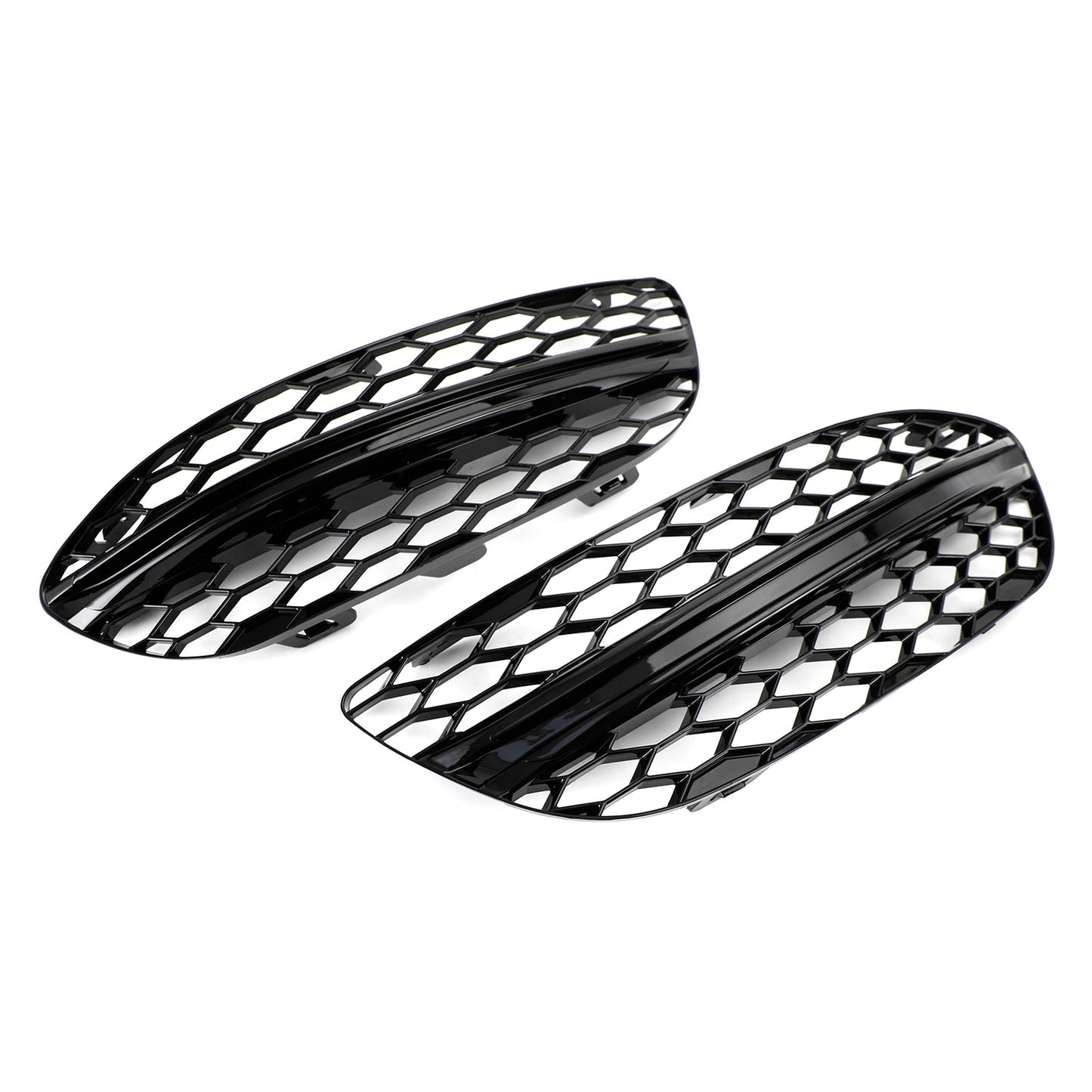 2015-2018 Mercedes Benz C-CLASS W205 Base Sedan Mesh Front Fog Light Cover 2058850723 2058851123 Generic