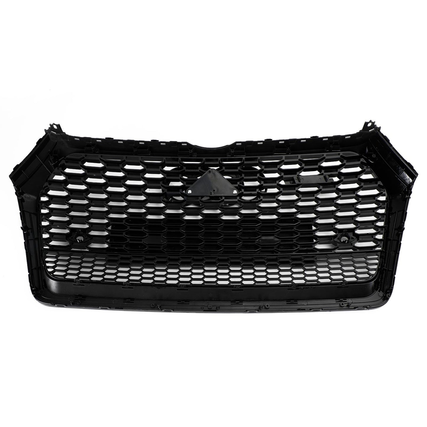 2018-2020 RSQ5 Style Honeycomb Grille For Audi Q5 / Q5 Sline / SQ5 Front Bumper Glossy Black Replacement Grill W/ Ring Emblem