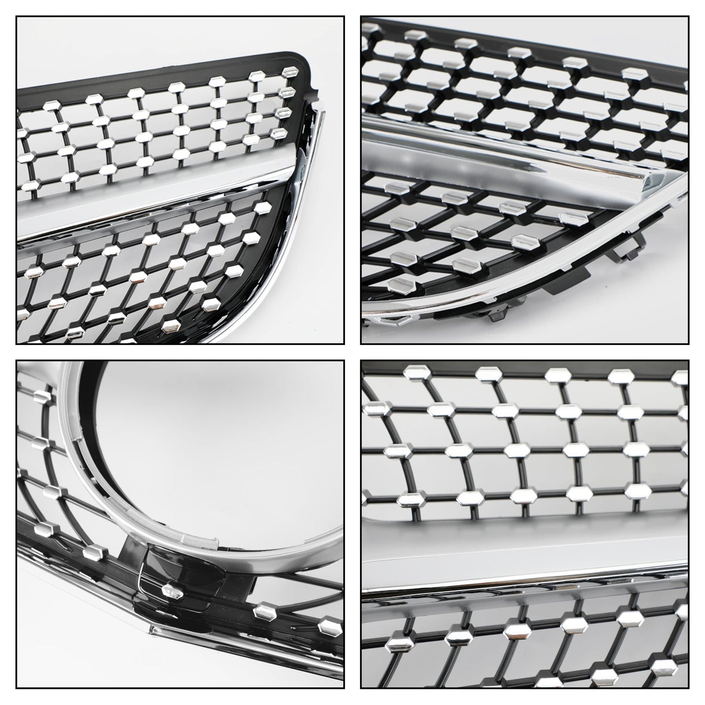 2014 2015 2016 2017 Mercedes Benz E-Class W207/C207 Coupe Diamond / OEM Style Grill Front Bumper Replacement Grille