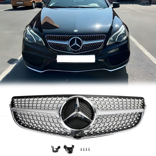2014 2015 2016 2017 Mercedes Benz E-Class W207/C207 Coupe Diamond / OEM Style Grill Front Bumper Replacement Grille