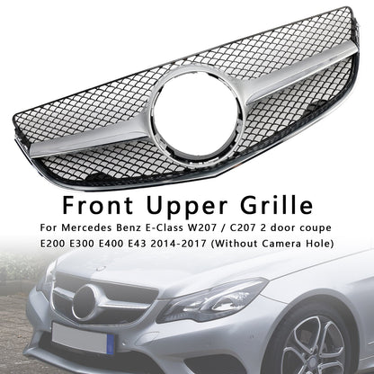 2014 2015 2016 2017 Mercedes Benz E-Class W207/C207 Coupe Diamond / OEM Style Grill Front Bumper Replacement Grille