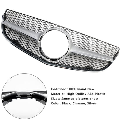 2014 2015 2016 2017 Mercedes Benz E-Class W207/C207 Coupe Diamond / OEM Style Grill Front Bumper Replacement Grille