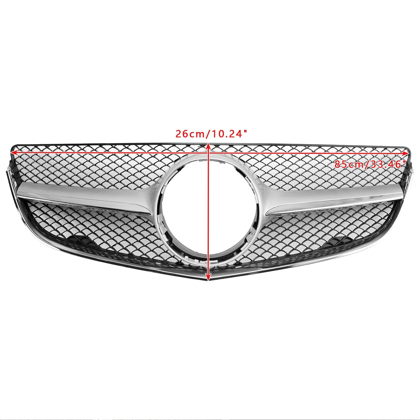 2014 2015 2016 2017 Mercedes Benz E-Class W207/C207 Coupe Diamond / OEM Style Grill Front Bumper Replacement Grille