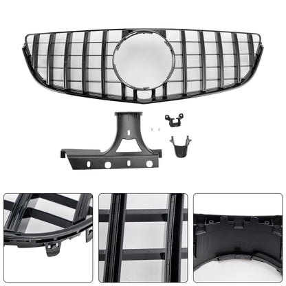 2014-2017 Mercedes Benz E-Class W207 C207 Coupe GTR Style Grille Front Bumper Black Replacement Grille