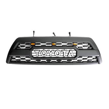 Toyota 4Runner 2006 2007 2008 2009 TRD PRO Grille Matte Black Front Grille With LED Light & Letter