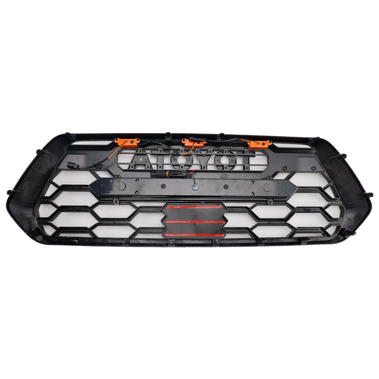 Toyota Tacoma 3rd Gen 2016-2023 Trd Pro Grill Front Bumper Black  Replacemetn Grille W/ LED & Light Bar