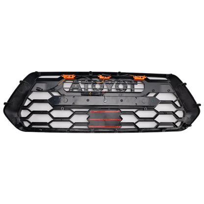 Toyota Tacoma 3rd Gen 2016-2023 Trd Pro Grill Front Bumper Black  Replacemetn Grille W/ LED & Light Bar