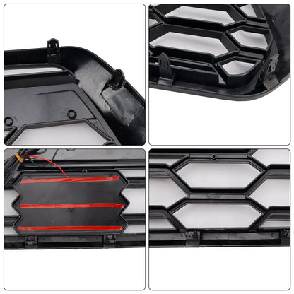 Toyota Tacoma 3rd Gen 2016-2023 Trd Pro Grill Front Bumper Black  Replacemetn Grille W/ LED & Light Bar