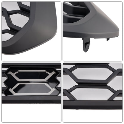 Toyota Tacoma 3rd Gen 2016-2023 Trd Pro Grill Front Bumper Black  Replacemetn Grille W/ LED & Light Bar