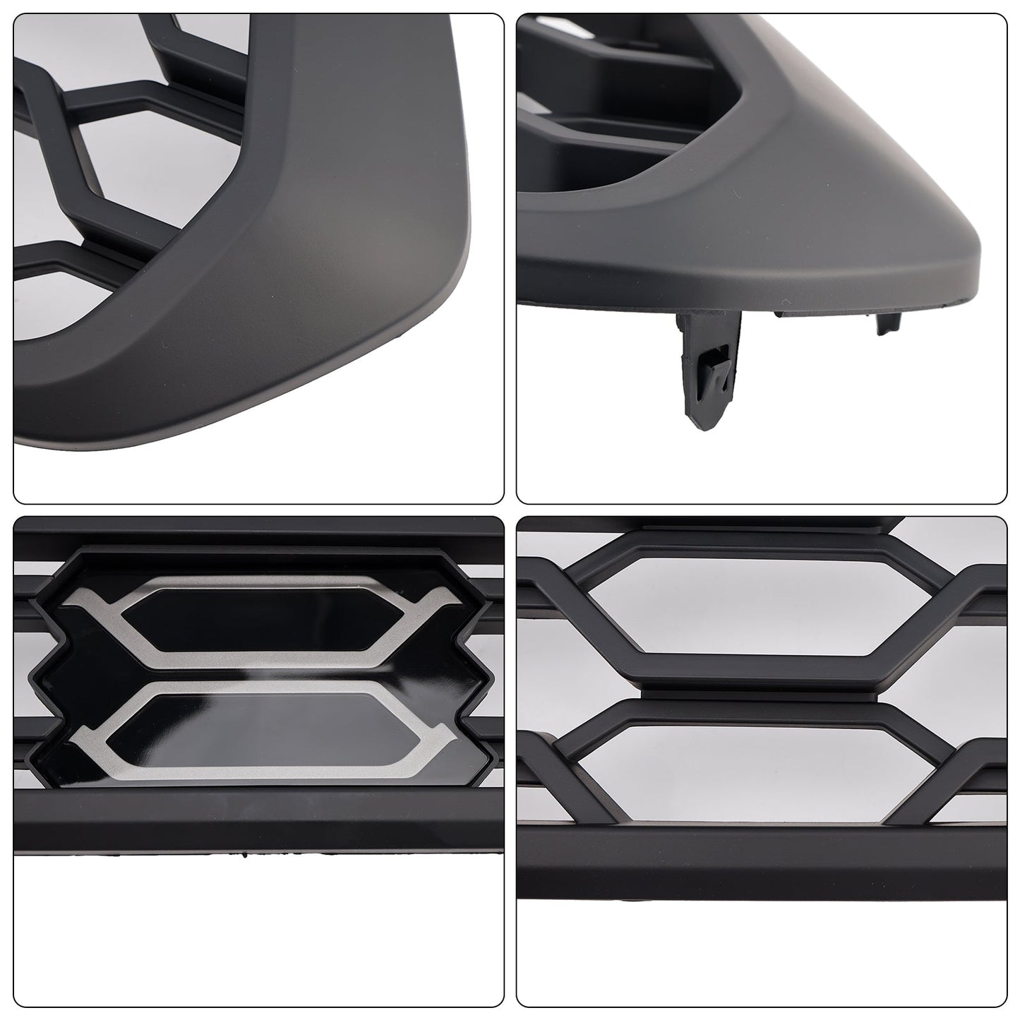 TRD Pro Light Bar Style Grille For 2016-2023 Toyota Tacoma Black Front Bumper Grill W/ LED & Light Bar