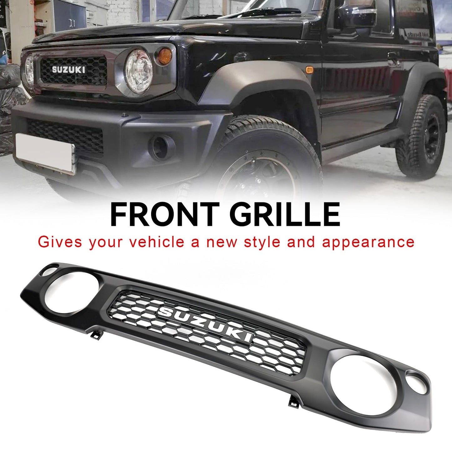 2019-2023 Suzuki Jimny JB64 JB74 Honeycomb 9911C78R00ZSC Front Bumper Grill Generic