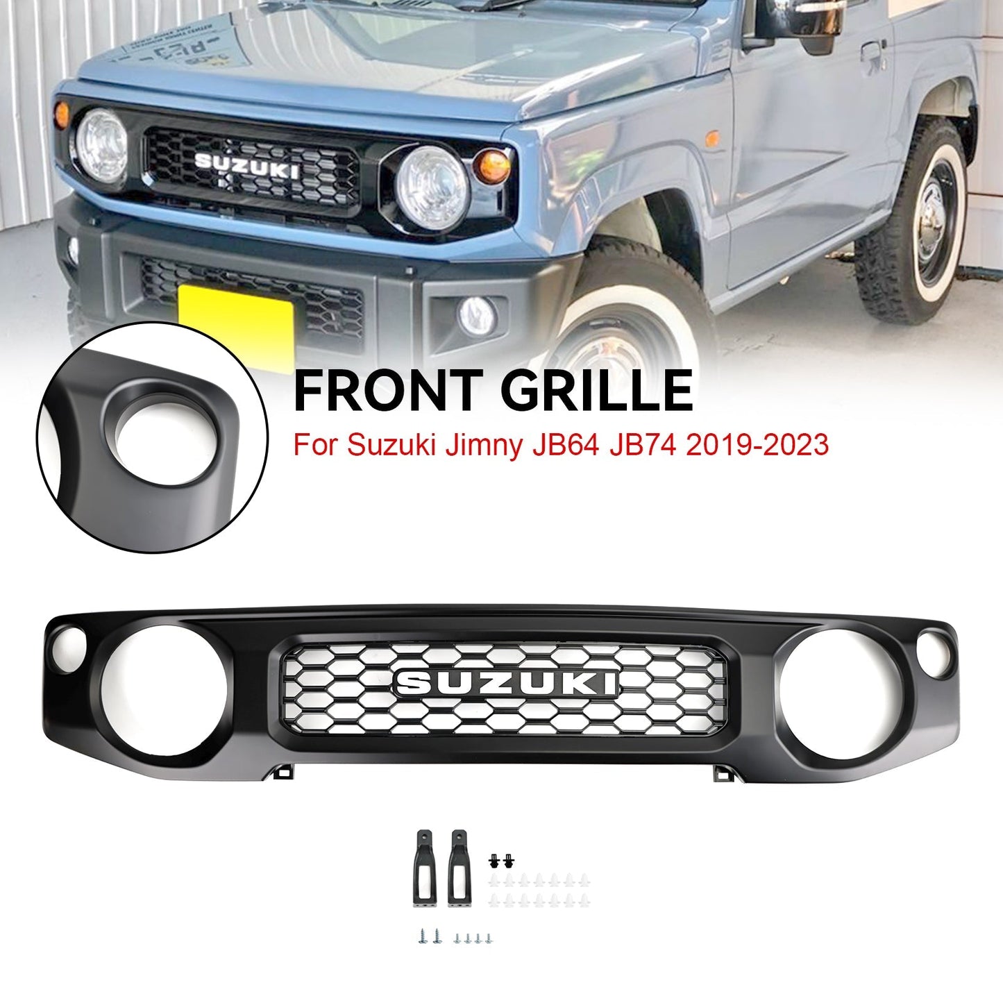 2019-2023 Suzuki Jimny JB64 JB74 Honeycomb 9911C78R00ZSC Front Bumper Grill Generic