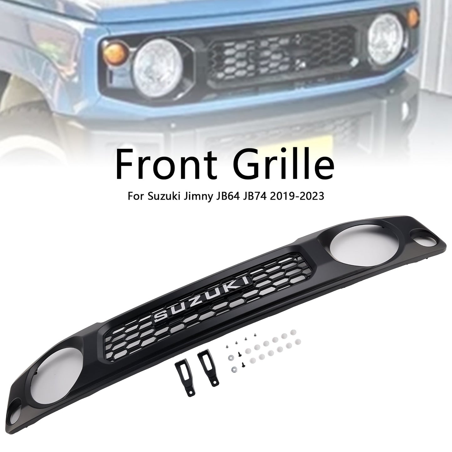 2019-2023 Suzuki Jimny JB64 JB74 Black Honeycomb Front Bumper Grille Grill 9911C78R00ZSC