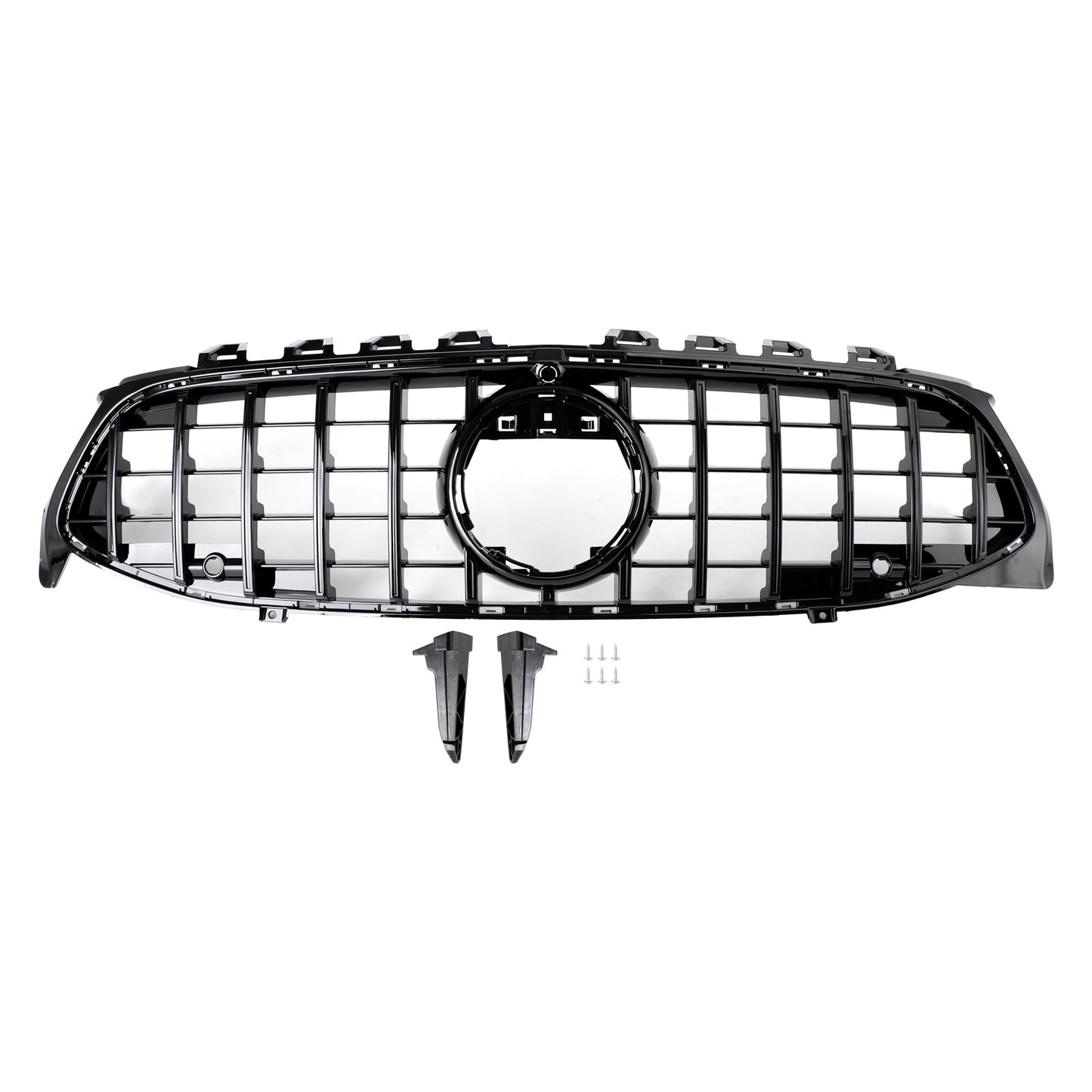 2019-2023 Mercedes Benz CLA-Class W118 C118 CLA180/200/220/250 Front Bumper Grill Gloss Black GTR Style Grill