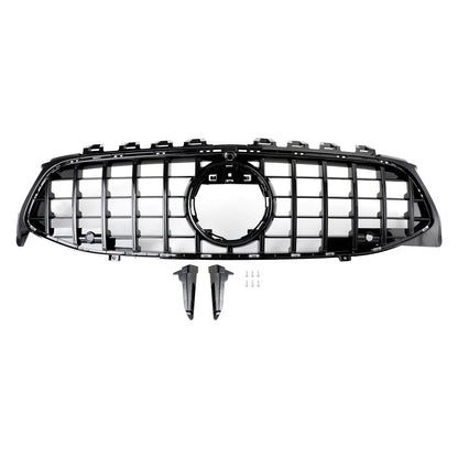 2019-2023 Mercedes Benz CLA-Class W118 C118 CLA180/200/220/250 Front Bumper Grill Gloss Black GTR Style Grill
