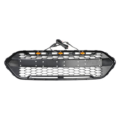 2018-2023 Ford Transit Custom Raptor Grille Honeycomb Mesh Hex Front Black Grill + LED