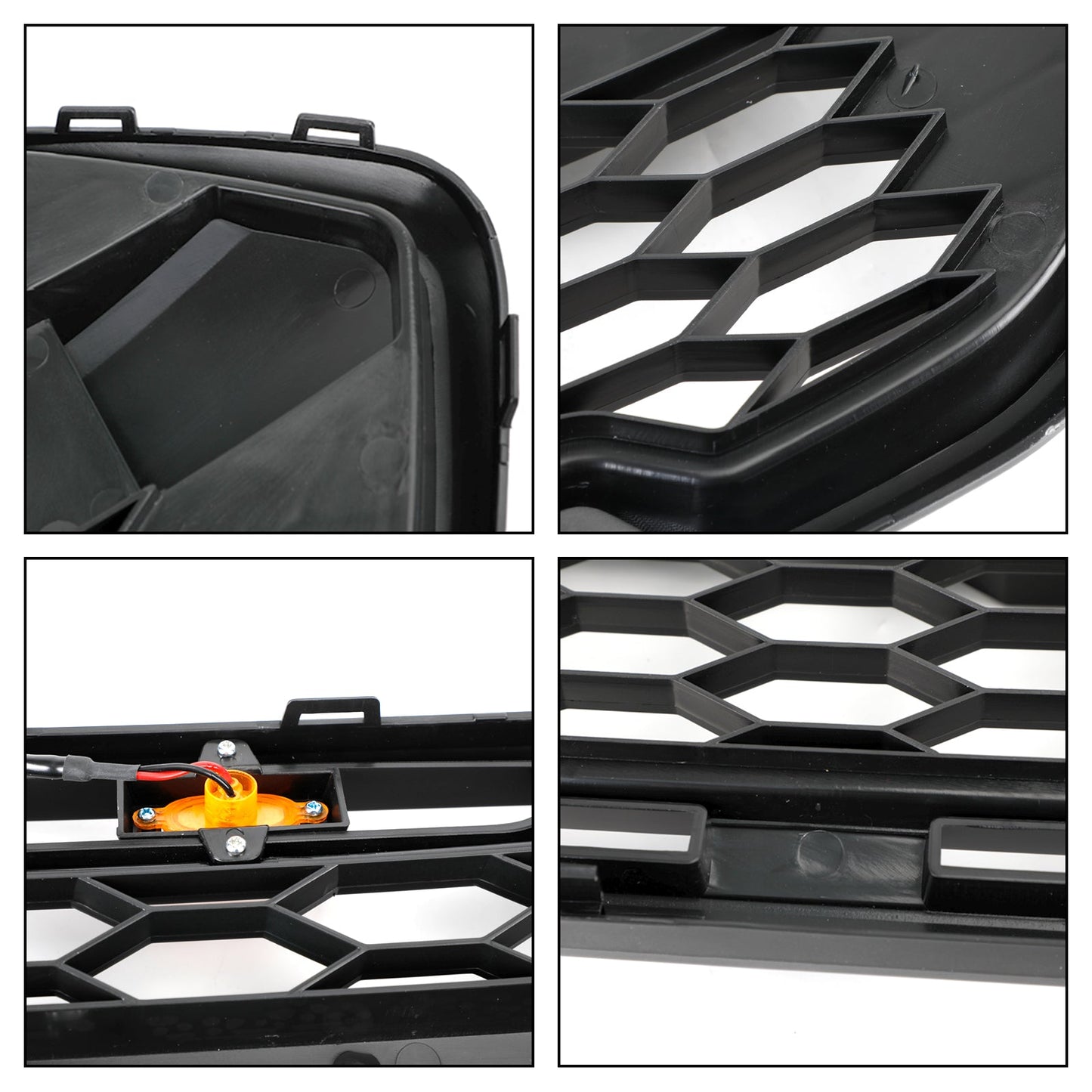 2018-2023 Ford Transit Custom Trail W/ 3LED Matte Black Front Bumper Grille Raptor Style