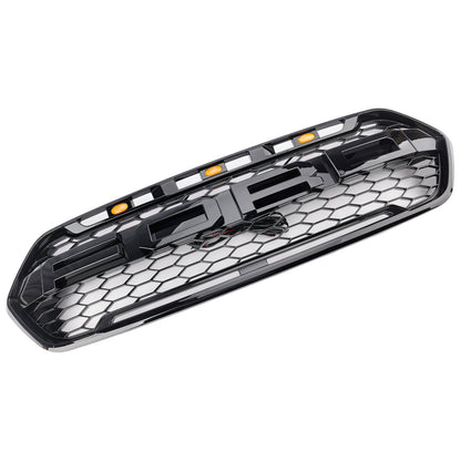 2018 2019 2020 2021 2022 2023 Ford Transit Custom Raptor Style Grille with Amber LED Light + Letter