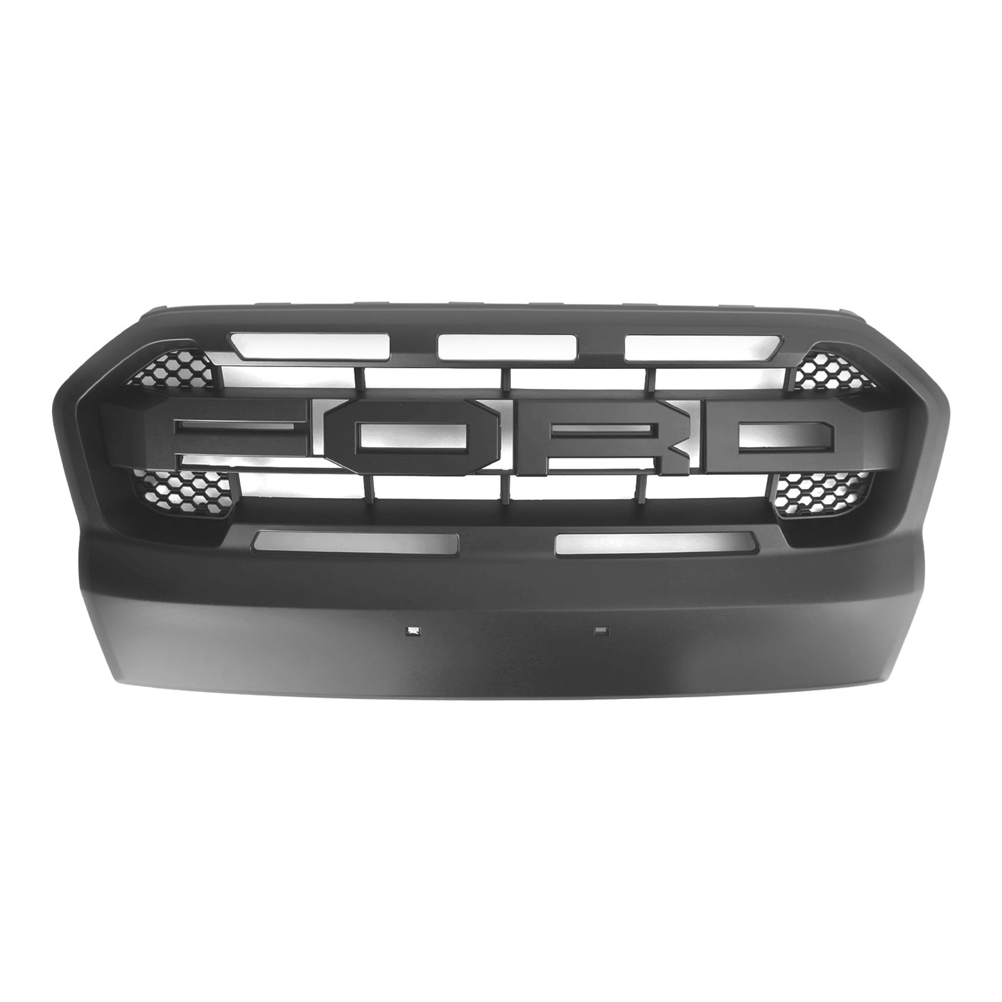 Ford Ranger T7 2015-2019 Wildtrak Raptor Style Front Bumper Grill Replacement Matte Black Grille