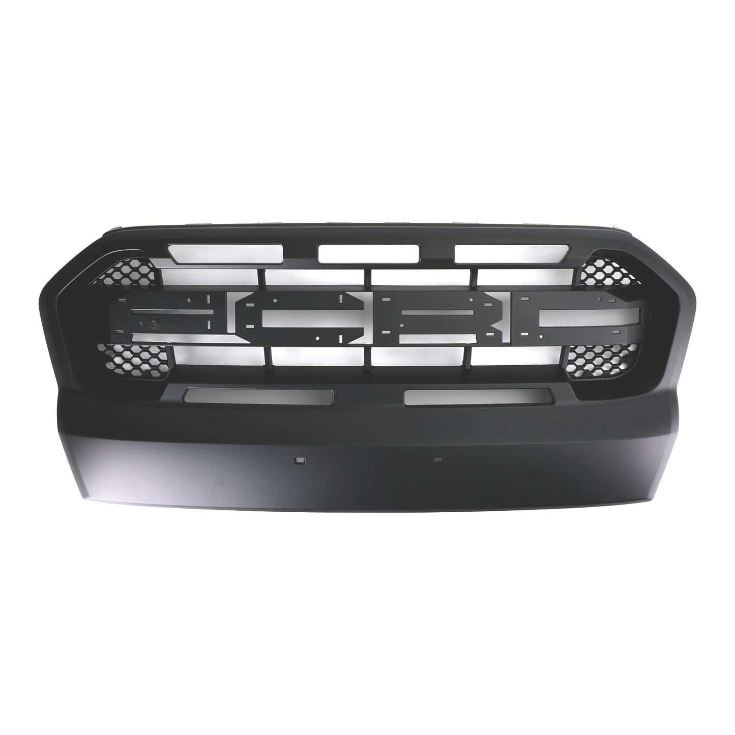 Ford Ranger T7 2015-2019 Wildtrak Raptor Style Front Bumper Grill Replacement Matte Black Grille