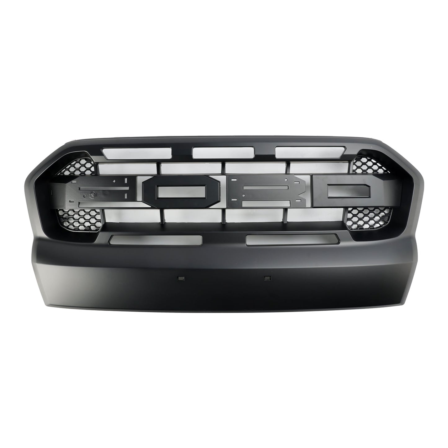 2015 2016 2017 2018 2019 Ford Ranger Wildtrak Raptor Grille Matte Black Front Bumper Replacement Grill With Letter