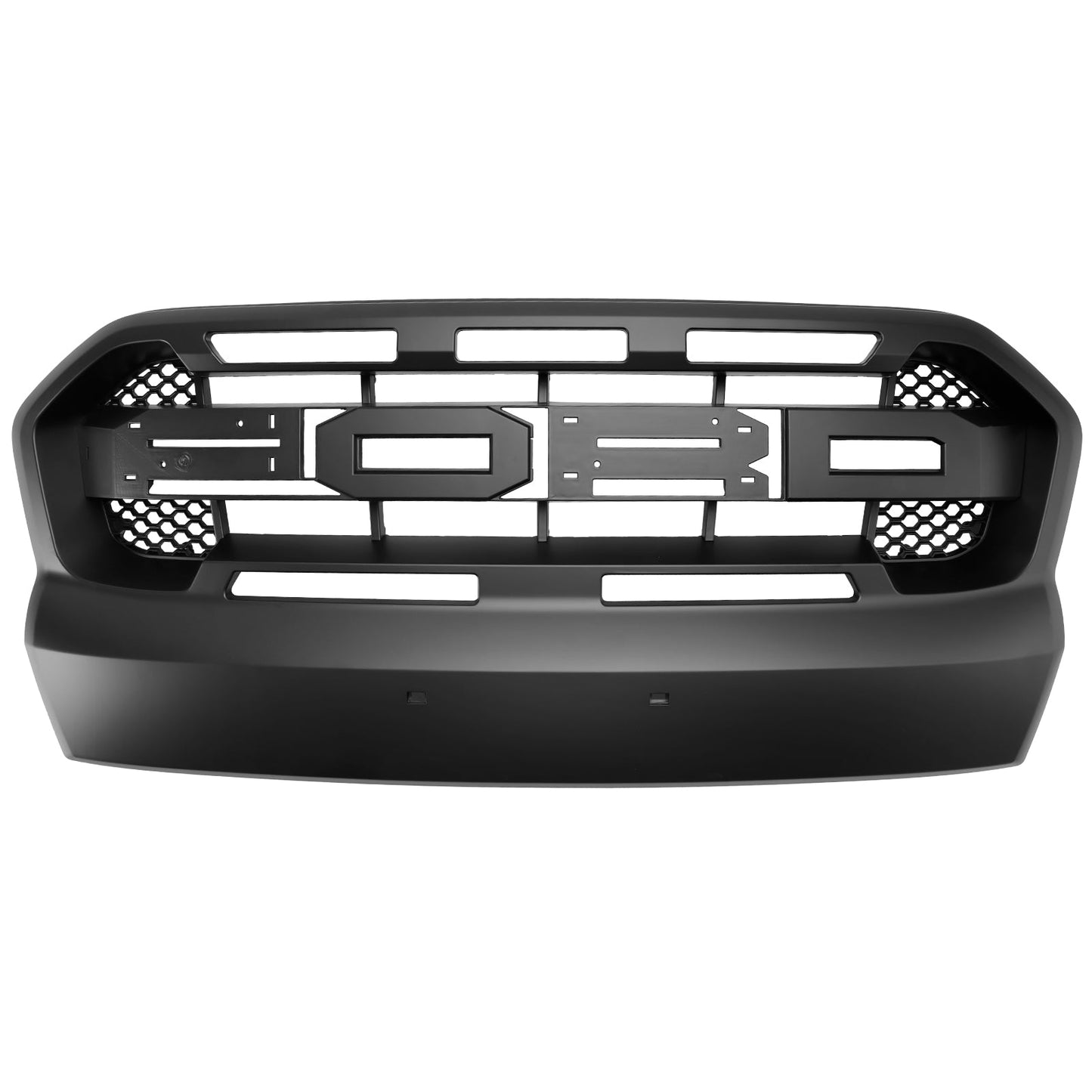 Ford Ranger 2015-2019 T7 Front Bumper Grill Black Raport Style Grille W/3 White LED