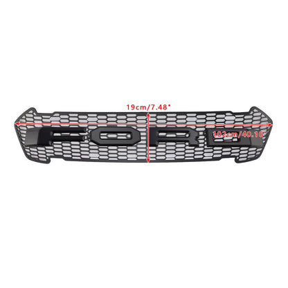 2015-2019 Ford Ranger T7 Matte Black Front Bumper Grill Grille W/LED Generic