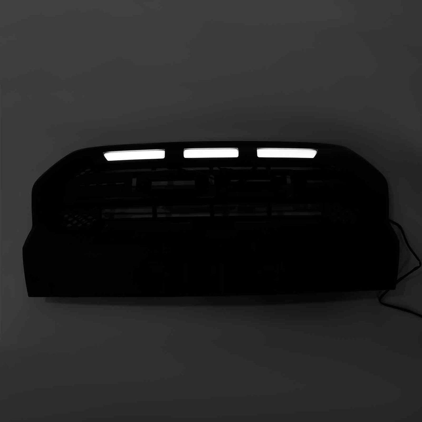 Ford Ranger 2019-2023 T8 Wildtrak Front Bumper Grill Black Raport Style Grille W/3 White LED