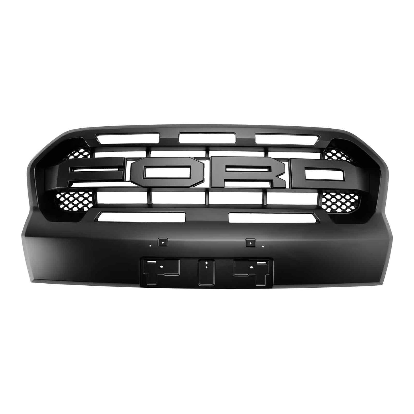 Ford Ranger Wildtrak 2019 2020 2021 2022 2023 Front Bumper Grille Raptor Black Replacement Grill With White Light
