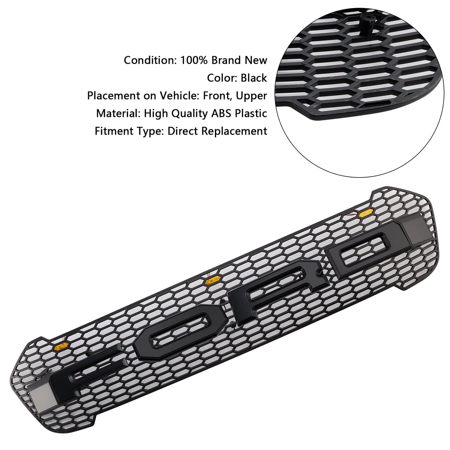 2019-2023 Ford Ranger T8 Raptor Style Front Bumper Grille Grill W/LED