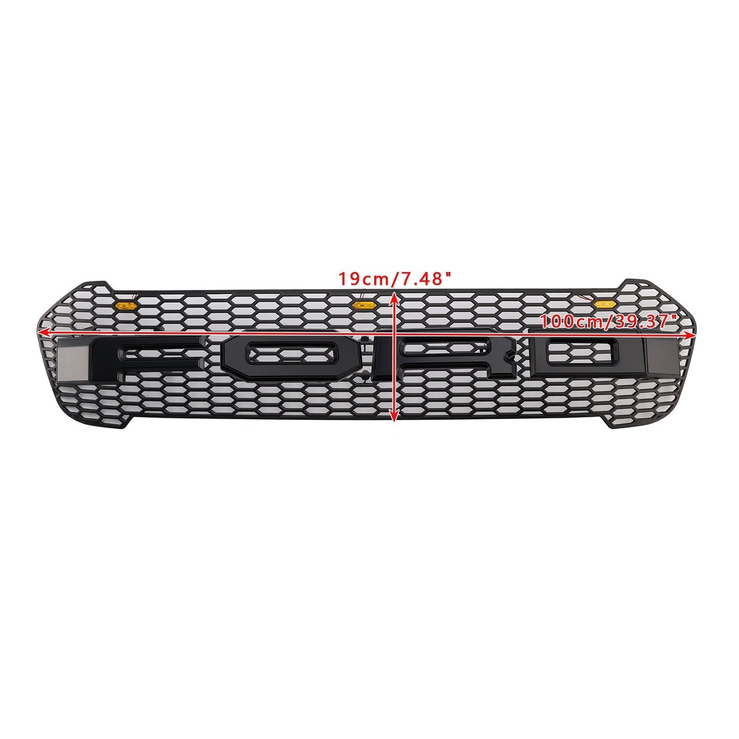 2019-2023 Ford Ranger T8 Raptor Style Front Bumper Grille Grill W/LED