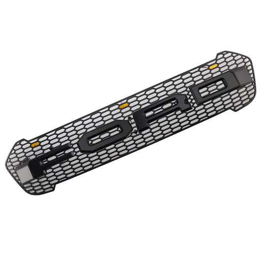 2019-2023 Ford Ranger T8 Raptor Style Front Bumper Grille Grill W/LED