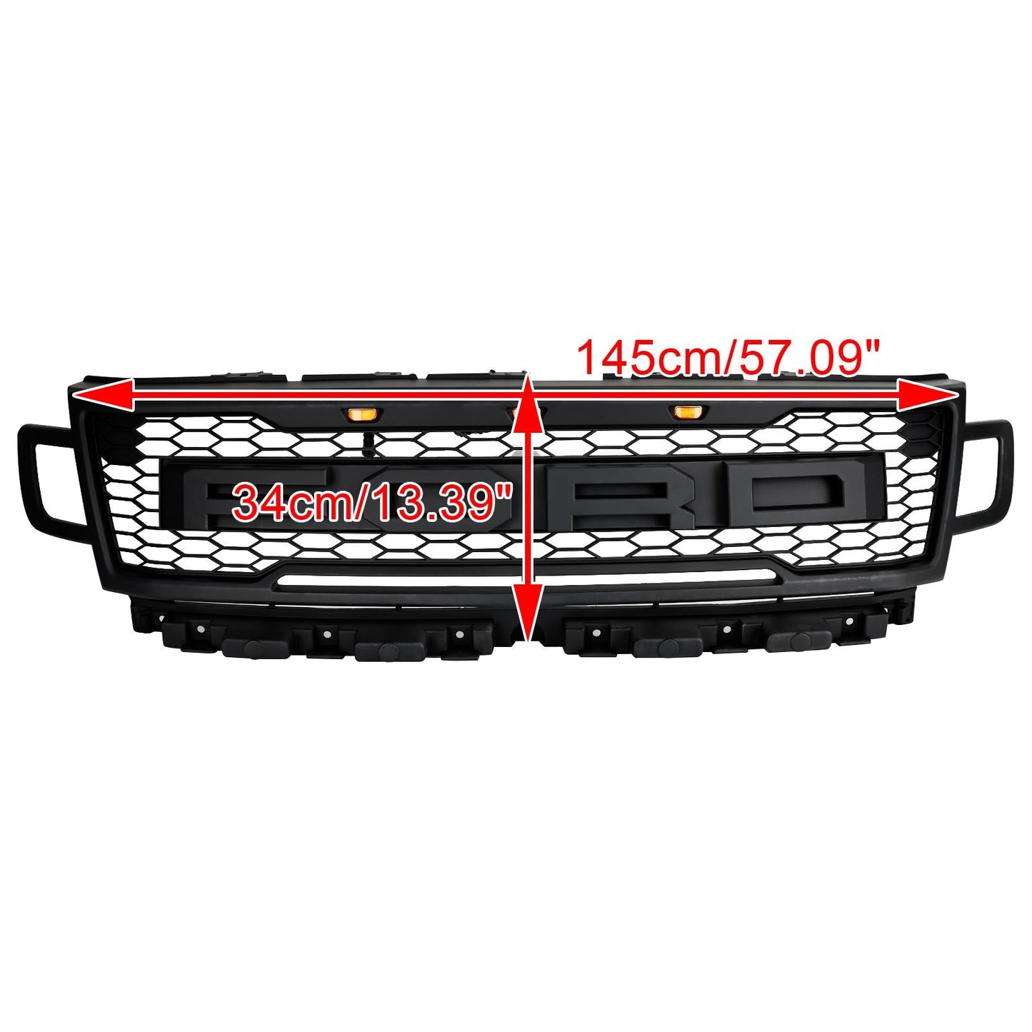 2018-2021 Ford Expedition Front Bumper Grill Grill Raptor Style W/LED