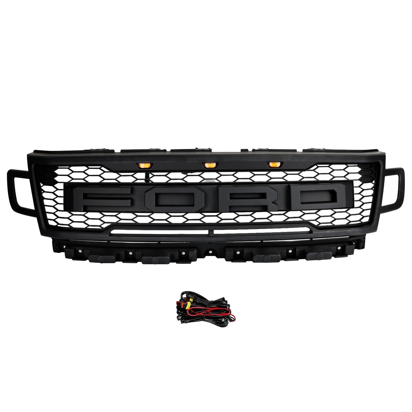 2018-2021 Ford Expedition Front Bumper Grill Grill Raptor Style W/LED