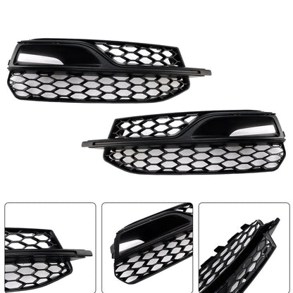 2013-2016 Audi S3 8V Honeycomb Lower Grille 8V3807681L 8V3807681K Front Bumper Fog Light Cover Black Grill