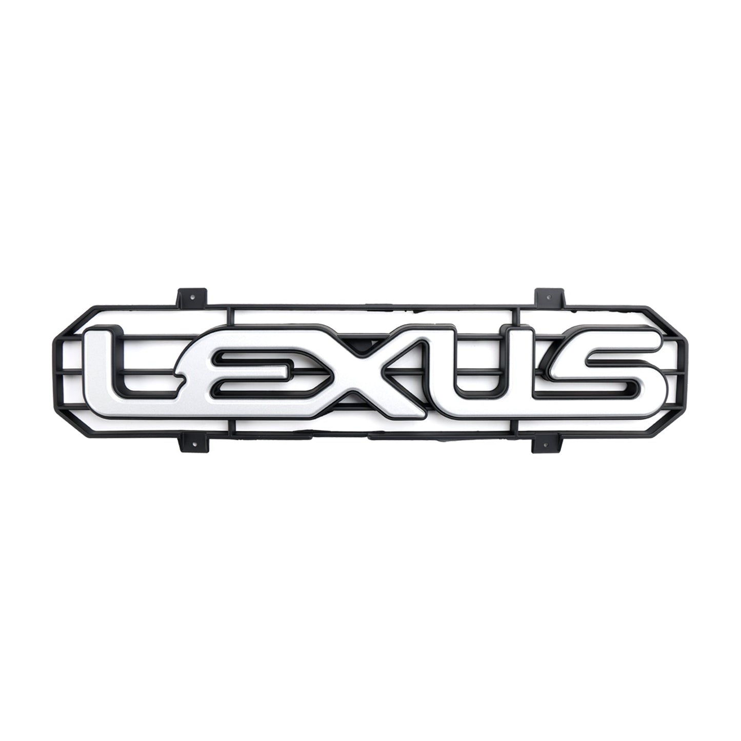 1998-2002 Lexus LX470 LX570 Matte Black Front Bumper Grill With LED Light