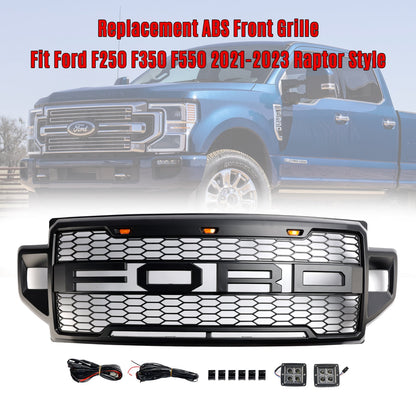 2021-2023 Ford F250 F350 F550 Super Duty Raptor Style Front Bumper Grille Generic