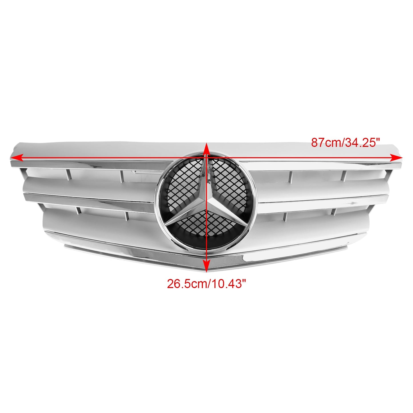 2009-2011 Benz B-Class W245 B170/180/200 Mercedes Front Bumper Grille Chrome Black Replacement Grill